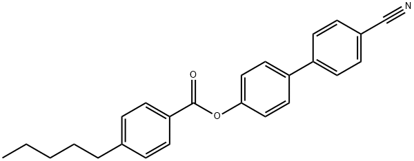 4'-戊基苯甲酸 4-氰基联苯酯,59443-80-0,结构式