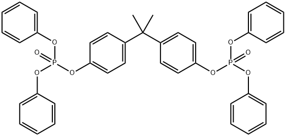 双酚 A 双(二苯基磷酸酯), 5945-33-5, 结构式