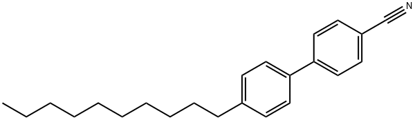 4'-デシル-1,1'-ビフェニル-4-カルボニトリル 化学構造式