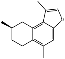 (-)-6,7,8,9-Tetrahydro-1,5,8-trimethylnaphtho[2,1-b]furan Structure