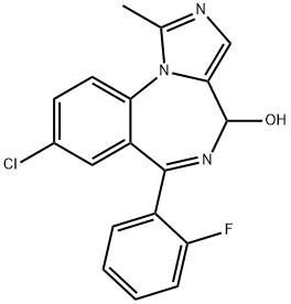 4-ヒドロキシミダゾラム 化学構造式
