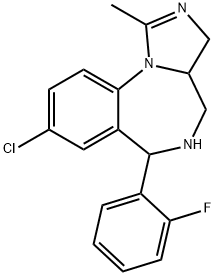 咪达唑仑杂质J, 59469-08-8, 结构式
