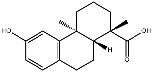 1,2,3,4,4a,9,10,10aβ-オクタヒドロ-6-ヒドロキシ-1,4aα-ジメチル-1α-フェナントレンカルボン酸 化学構造式