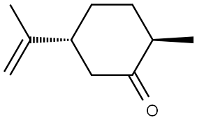 2-甲基-5-(1-甲基乙烯基)环己酮 结构式