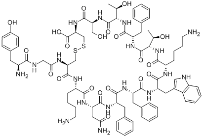 (TYR1)-SOMATOSTATIN-14,59481-23-1,结构式