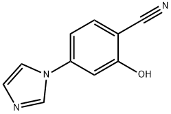 2-HYDROXY-4-IMIDAZOL-1-YL-BENZONITRILE,594813-32-8,结构式