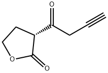 2(3H)-Furanone, dihydro-3-(1-oxo-3-butynyl)-, (3R)- (9CI),594837-98-6,结构式