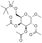 Methyl-6-O-(tert.-butyldimethylsilyl)-2,3,4-tri-O-acetyl-α-D-galactopyranoside Structure