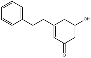 2-Cyclohexen-1-one, 5-hydroxy-3-(2-phenylethyl)- (9CI) Struktur