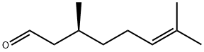 (-)-シトロネラール 化学構造式