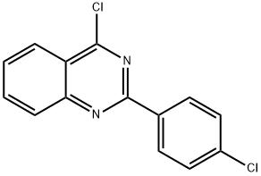 4-氯-2-(4-氯苯基)-喹唑啉, 59490-94-7, 结构式