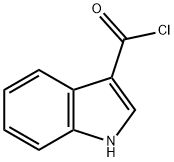 1H-インドール-3-カルボニルクロリド 化学構造式