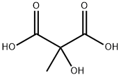 2-メチル-2-ヒドロキシマロン酸 化学構造式
