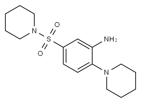 5-(PIPERIDINE-1-SULFONYL)-2-PIPERIDIN-1-YL-PHENYLAMINE Structure