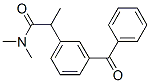 2-(3-ベンゾイルフェニル)-N,N-ジメチルプロピオンアミド 化学構造式
