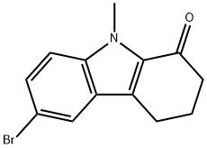 6-溴-9-甲基-2,3,4,9-四氢-1H-咔唑-1-酮, 59514-19-1, 结构式