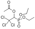 Phosphonic acid, (2,2,2-trichloro-1-hydroxyethyl)-, diethyl ester, ace tate 结构式