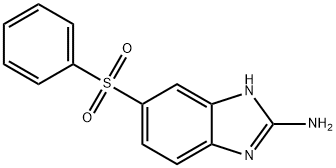 1H-Benzimidazol-2-amine, 5-(phenylsulfonyl)- Structure