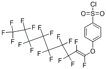 4-[(heptadecafluorononenyl)oxy]benzenesulphonyl chloride Structure
