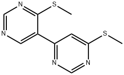 4',6-ビス(メチルチオ)-4,5'-ビピリミジン 化学構造式