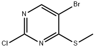 5-ブロモ-2-クロロ-4-(メチルチオ)ピリミジン 臭化物 塩化物 化学構造式