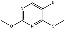 5-BROMO-2-METHOXY-4-(METHYLTHIO)PYRIMIDINE Structure