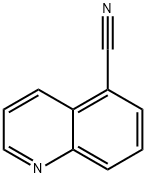 キノリン-5-カルボニトリル 化学構造式