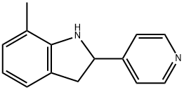 1H-Indole,2,3-dihydro-7-methyl-2-(4-pyridinyl)-(9CI) Structure