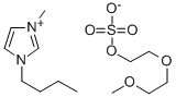 1-丁基-3-甲基咪唑(二乙二醇单甲醚)硫酸盐,595565-54-1,结构式