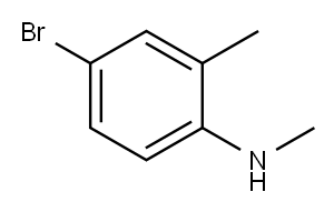 N-METHYL 4-BROMO-2-METHYLANILINE 结构式
