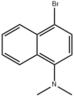 1-ブロモ-4-(ジメチルアミノ)ナフタレン 化学構造式