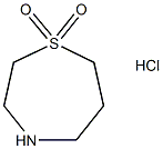 1,4-Thiazepane-1,1-dione hydrochloride Struktur