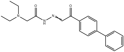 N,N-Diethylglycine (p-phenylphenacylidene)hydrazide|