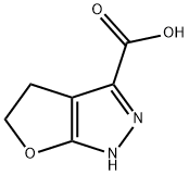 4,5-DIHYDRO-1H-FURO[2,3-C]PYRAZOLE-3-CARBOXYLIC ACID, 595610-49-4, 结构式