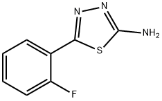 5-(2-Fluoro-phenyl)-[1,3,4]thiadiazol-2-ylamine Struktur