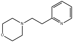 4-[2-(2-ピリジニル)エチル]モルホリン 化学構造式