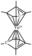 BIS(TETRAMETHYLCYCLOPENTADIENYL)IRON Struktur
