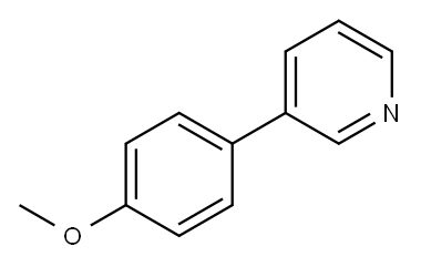 3-(4-甲氧基苯基)吡啶 结构式