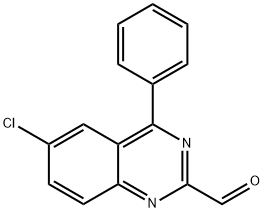 6-氯-4-苯基 喹唑啉-2-甲醛, IMPURITY C OF THE PHEUR OF 氧杂ZEPAM 结构式