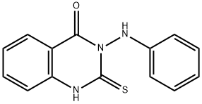 3-(苯基氨基)-2-硫代-2,3-二氢喹唑啉-4(1H)-酮, 5958-14-5, 结构式