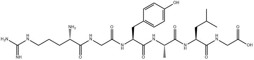 H-ARG-GLY-TYR-ALA-LEU-GLY-OH Structure