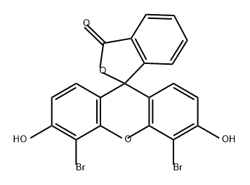ジブロモフルオレセイン 化学構造式
