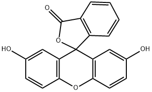 2,7-Dihydroxyspiro[9H-xanthene-9,1'(3'H)-isobenzofuran]-3'-one 结构式