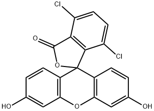2,7-dichloro-6-hydroxy-9-phenyl-3H-xanthen-3-one Struktur