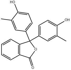 o-クレゾールフタレインを0.04%含む約95%含水エタノール溶液 化学構造式