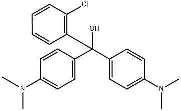 2-クロロ-α,α-ビス[4-(ジメチルアミノ)フェニル]ベンゼンメタノール 化学構造式