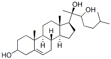 20,22-dihydroxycholesterol 结构式