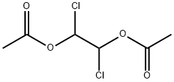 1,2-ジクロロ-1,2-エタンジオールジアセタート 化学構造式