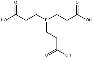 3-[ビス(2-カルボキシエチル)ホスファニル]プロパン酸 化学構造式