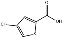 4-クロロチオフェン-2-カルボン酸 化学構造式